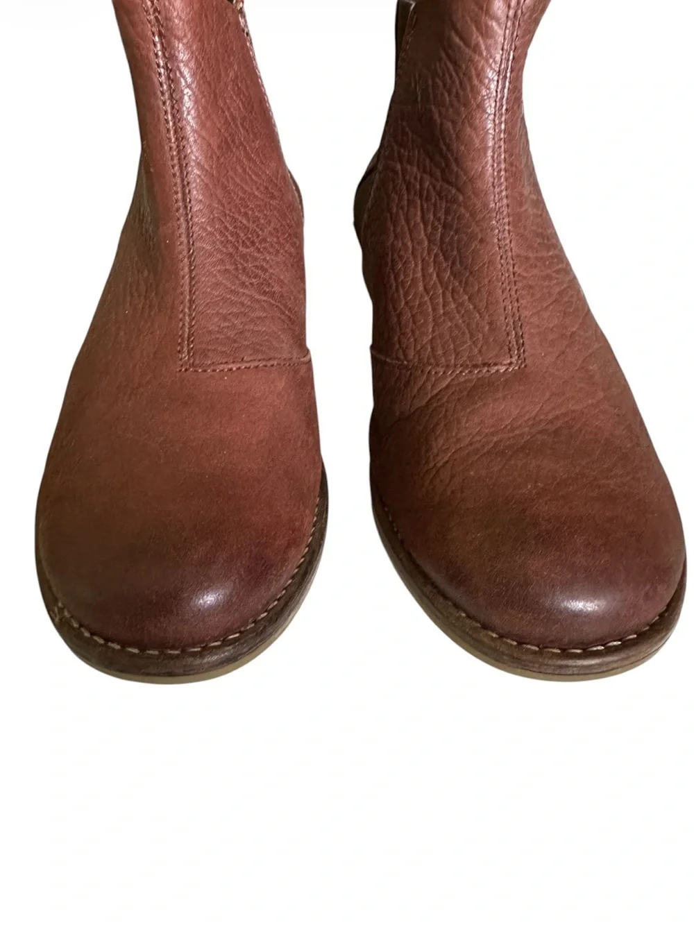Josef Seibel Brown Pebbled Leather Chelsea Ankle Boots Comfort Booties EU 39
